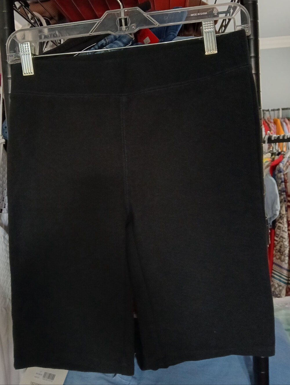 Madewell Black Ribbed Knit Shorts